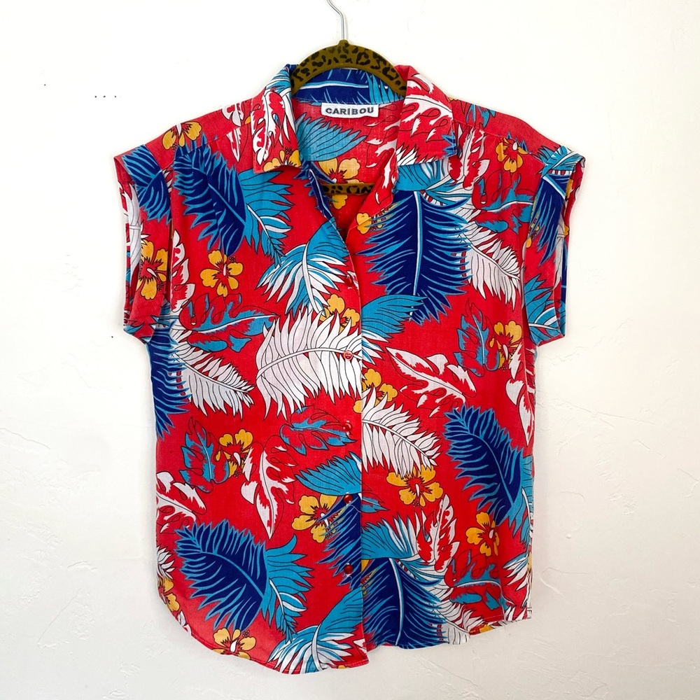 Caribou Women’s Vintage Aloha Hawaiian Shirt